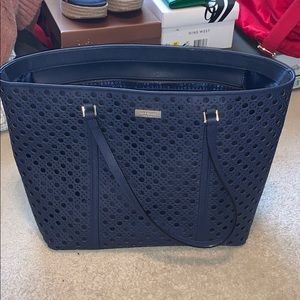 kate spade navy blue tote
